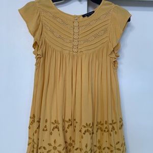 American Eagle mustard yellow top
